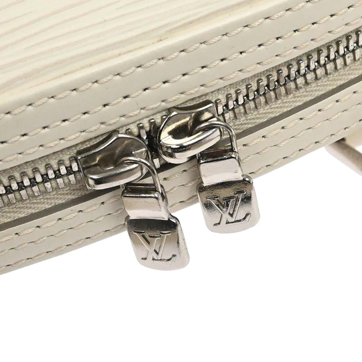 Louis Vuitton White Epi Jasmin Handbag M5208J