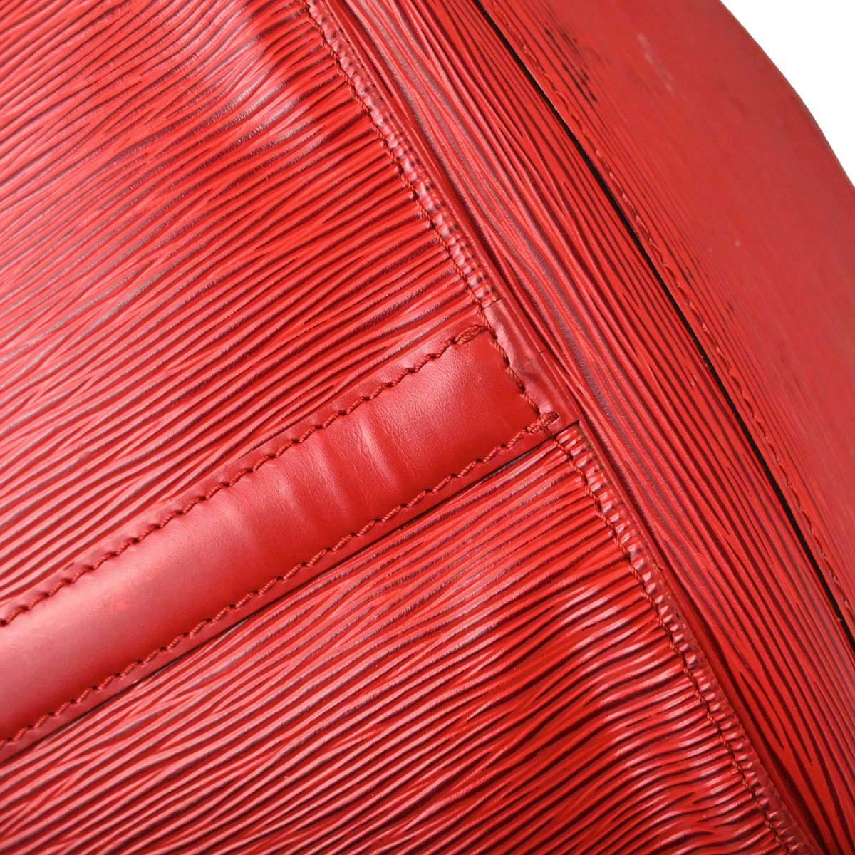 Louis Vuitton Red Epi Keepall 50 Travel Handbag M42967