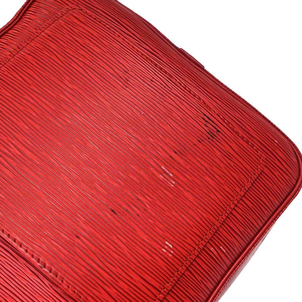 Louis Vuitton Red Epi Keepall 50 Travel Handbag M42967