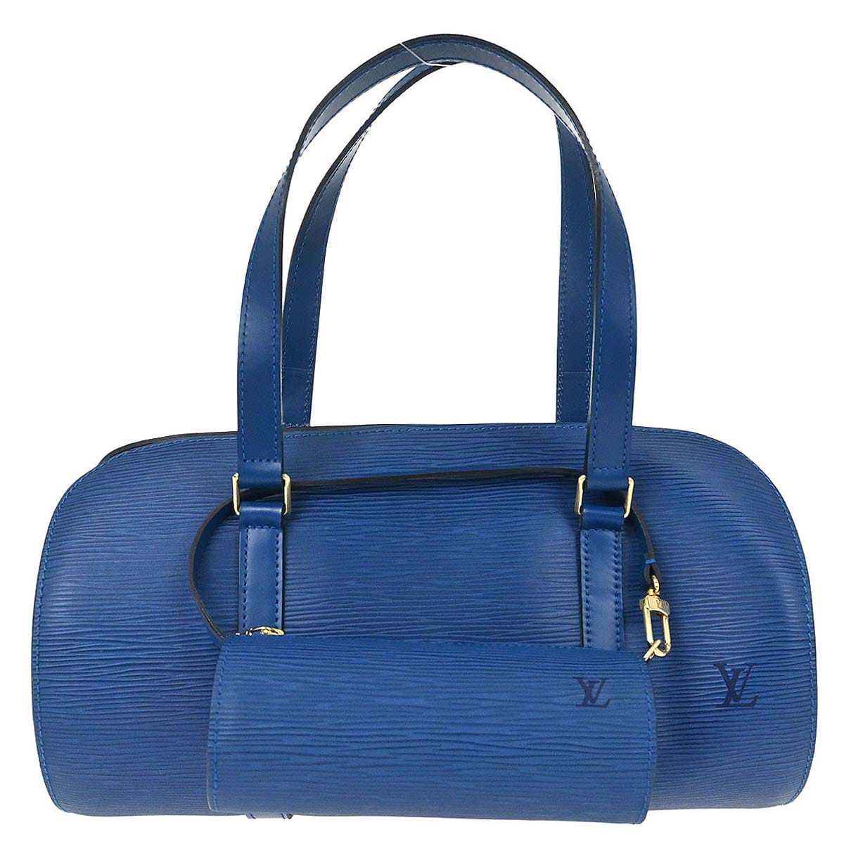 Louis Vuitton Blue Epi Soufflot Handbag M52225