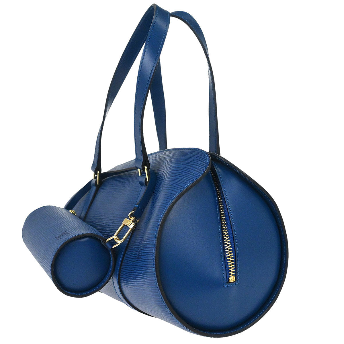 Louis Vuitton Blue Epi Soufflot Handbag M52225