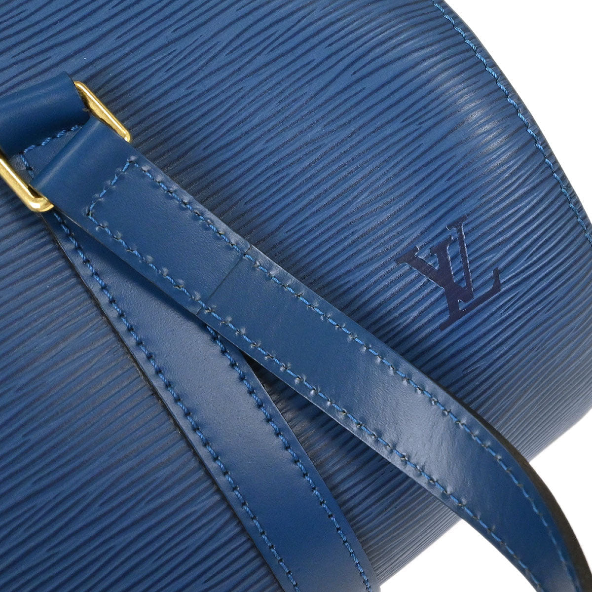 Louis Vuitton Blue Epi Soufflot Handbag M52225
