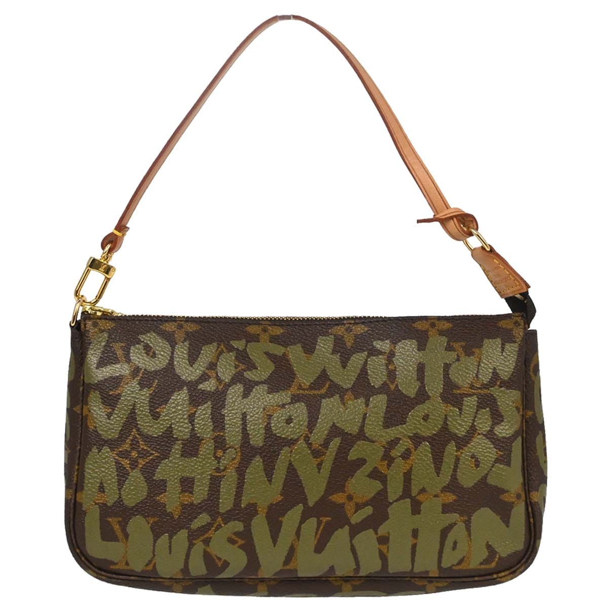 Louis Vuitton Khaki Graffiti Pochette Accessoires Handbag M92191