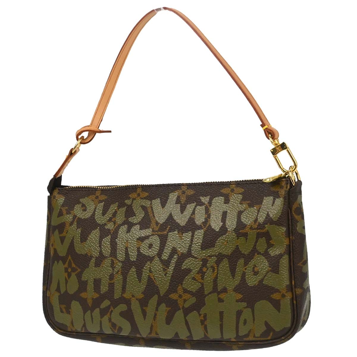 Louis Vuitton Khaki Graffiti Pochette Accessoires Handbag M92191