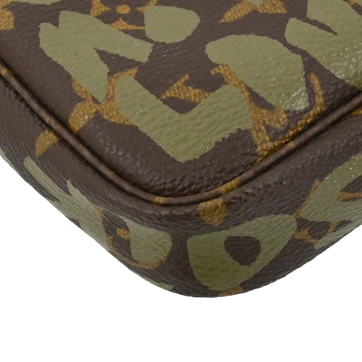 Louis Vuitton Khaki Graffiti Pochette Accessoires Handbag M92191