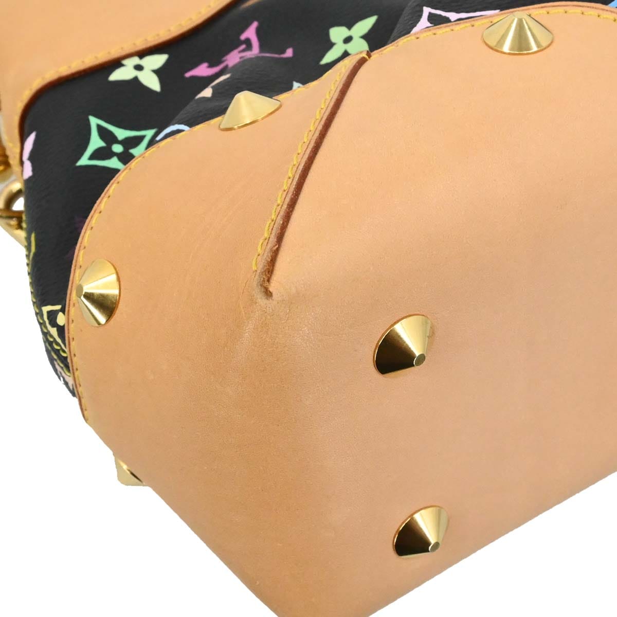 Louis Vuitton Black Multicolor Judy MM 2way Shoulder Handbag M40256