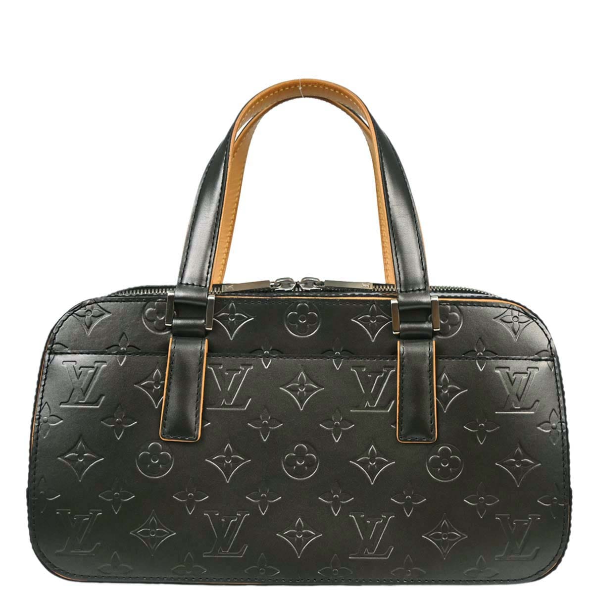 Louis Vuitton 2004 Black Monogram Mat Shelton Handbag M55172