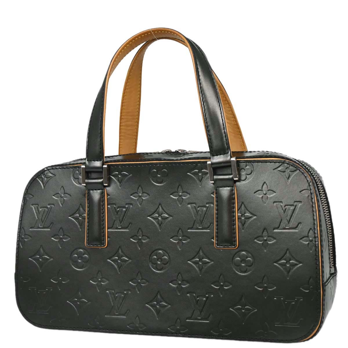Louis Vuitton 2004 Black Monogram Mat Shelton Handbag M55172