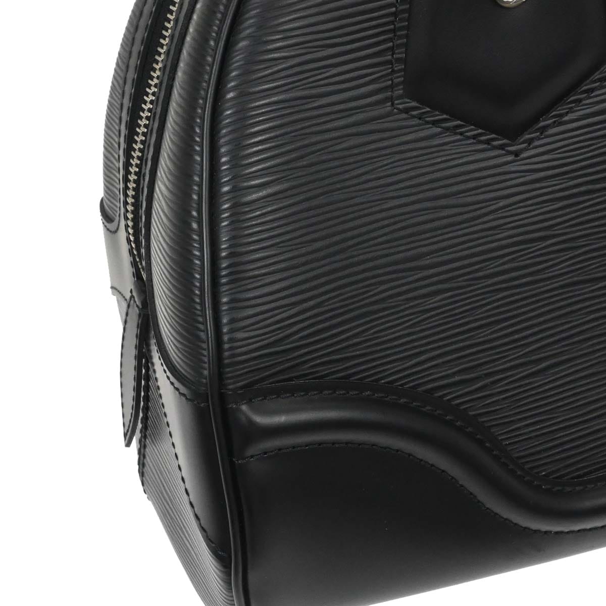 Louis Vuitton Black Epi Bowling Montaigne PM Handbag M59322