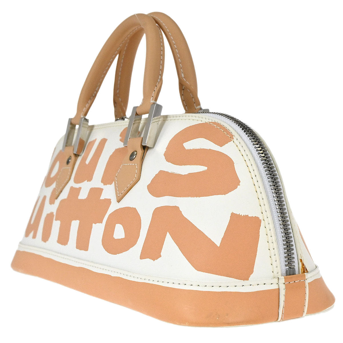 Louis Vuitton Beige Graffiti Alma Horizontal Handbag M92176