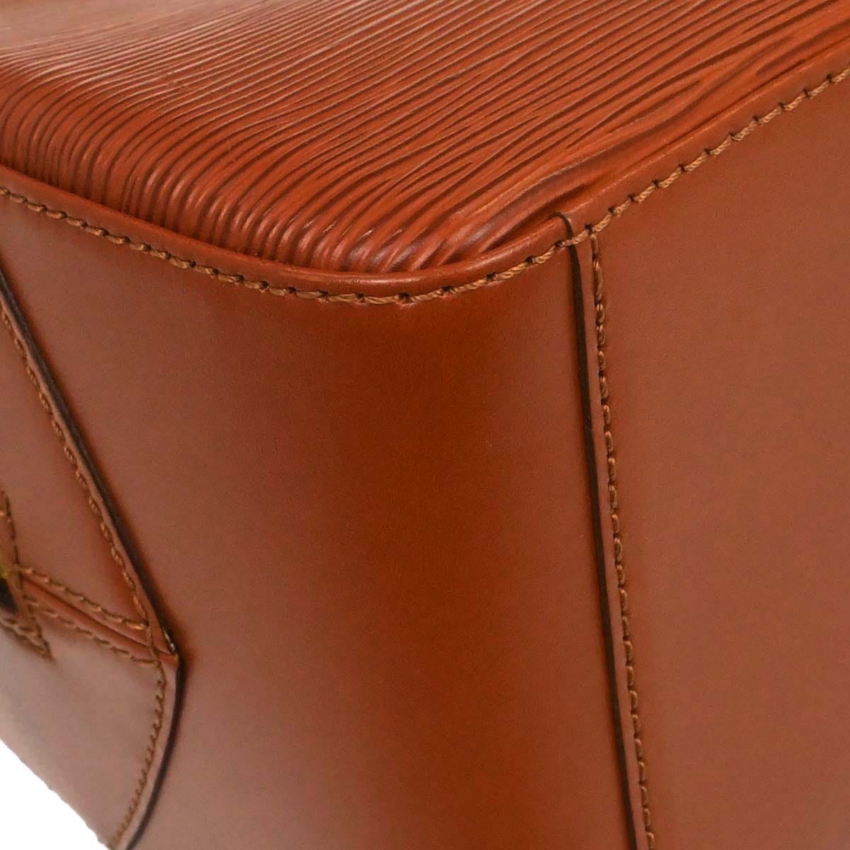Louis Vuitton Brown Epi Sablon Handbag M52043