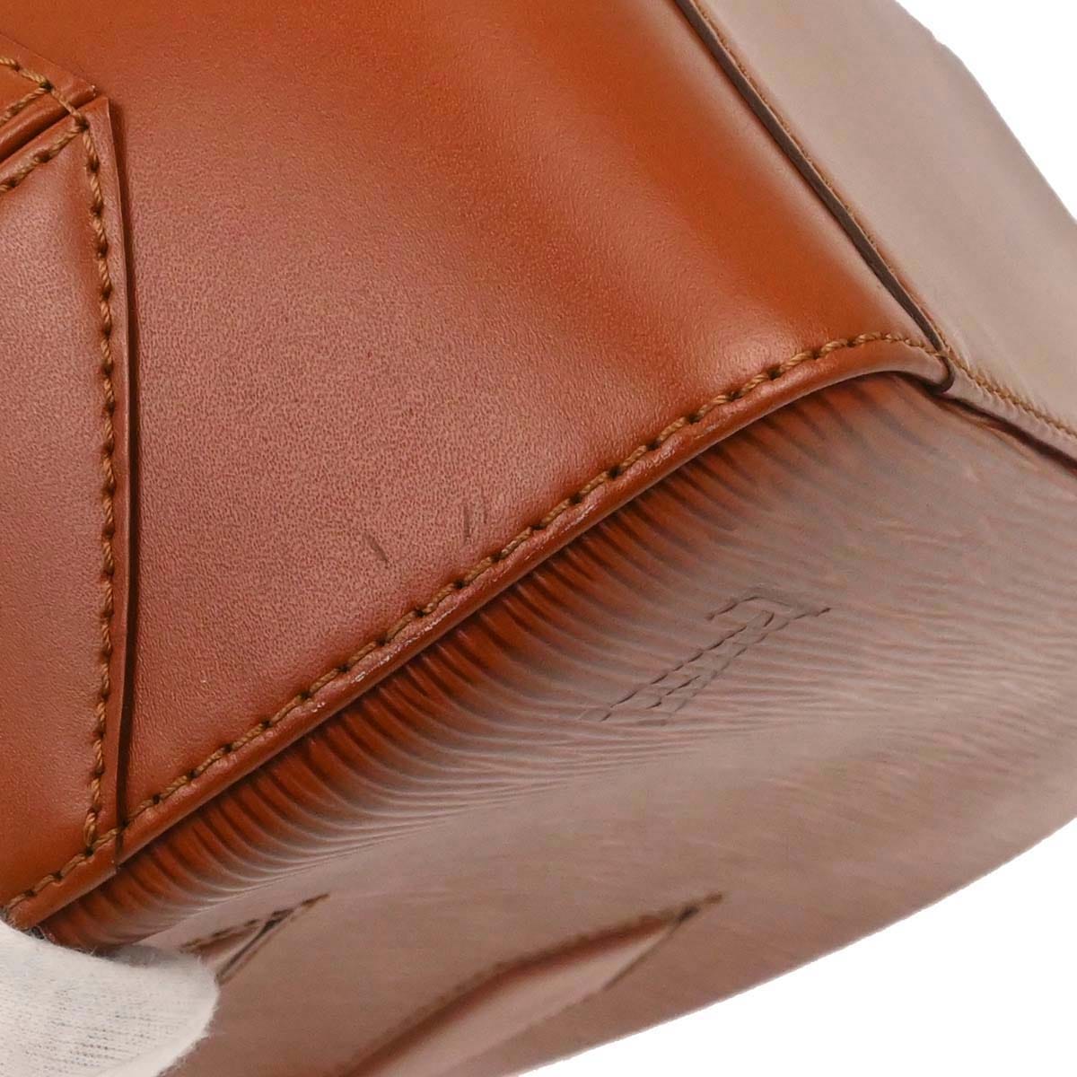 Louis Vuitton Brown Epi Sablon Handbag M52043