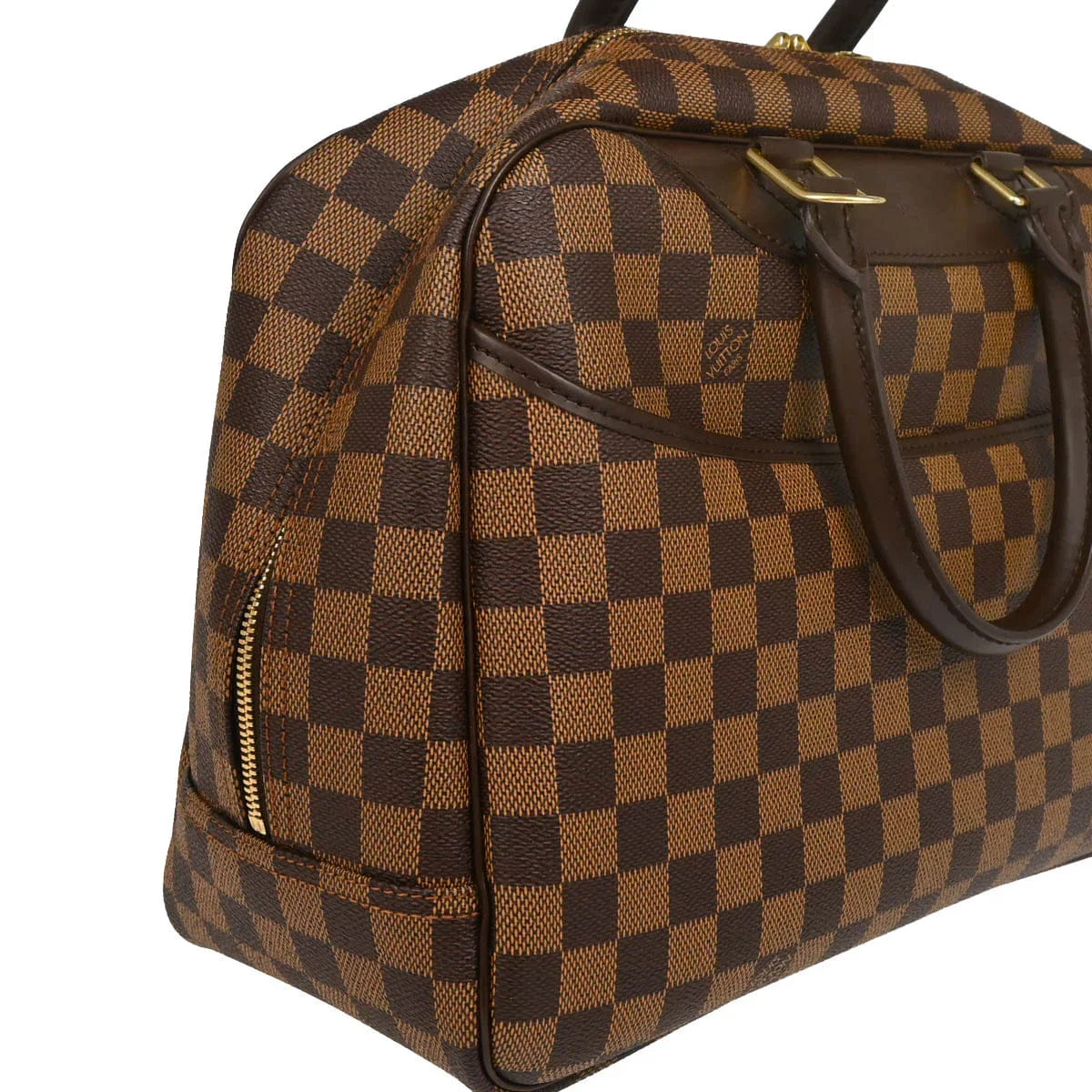 Louis Vuitton 2004 Damier Deauville Bowling Vanity Handbag N47272