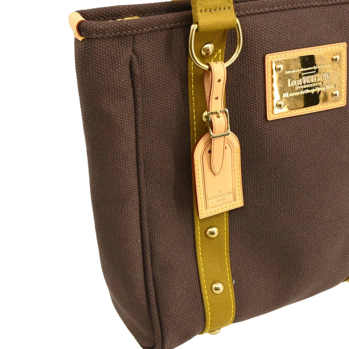 Louis Vuitton 2006 Brown Antigua Cabas MM Tote Bag M40086