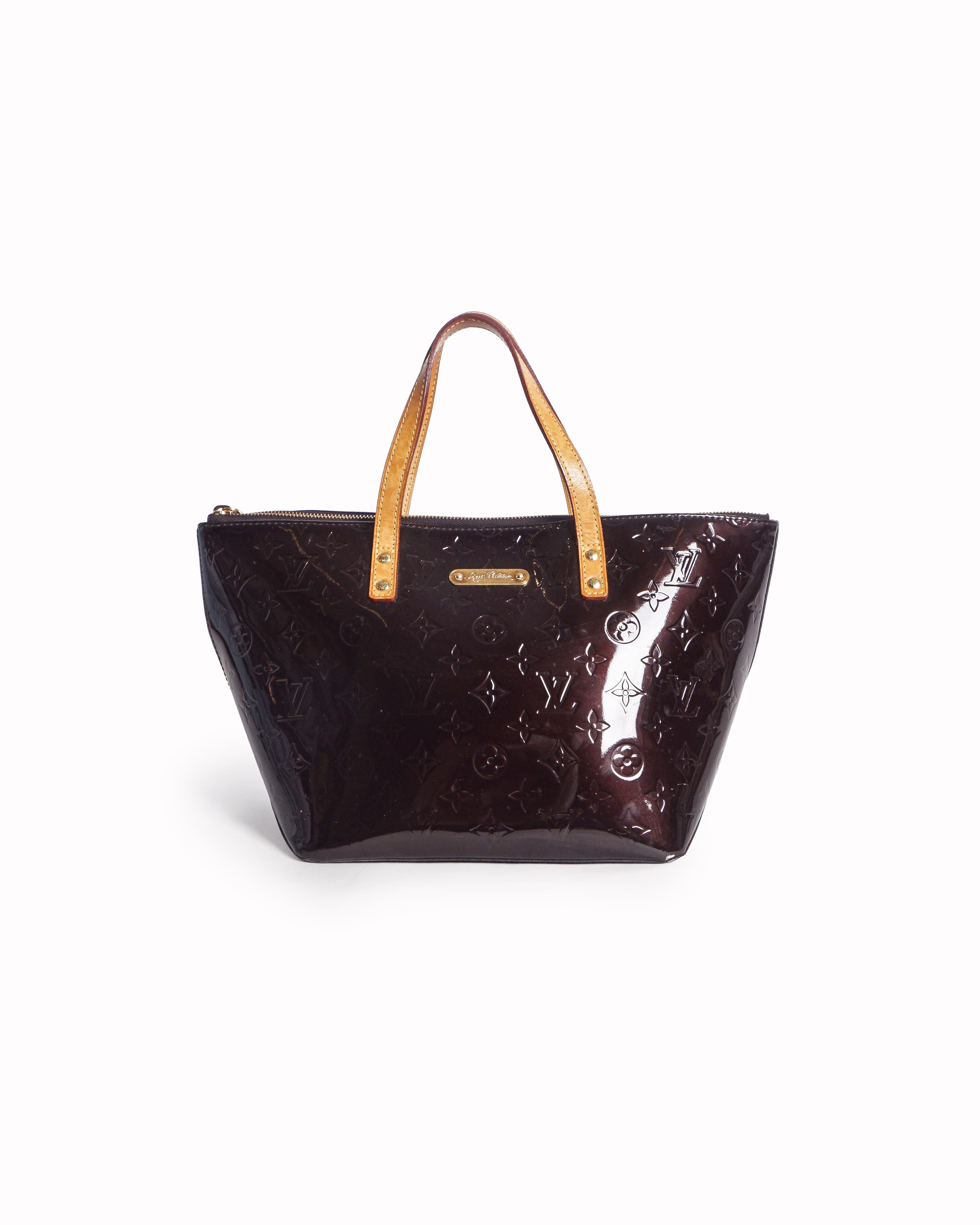 Louis Vuitton Amarante Monogram Vernis Bellevue PM Tote Bag