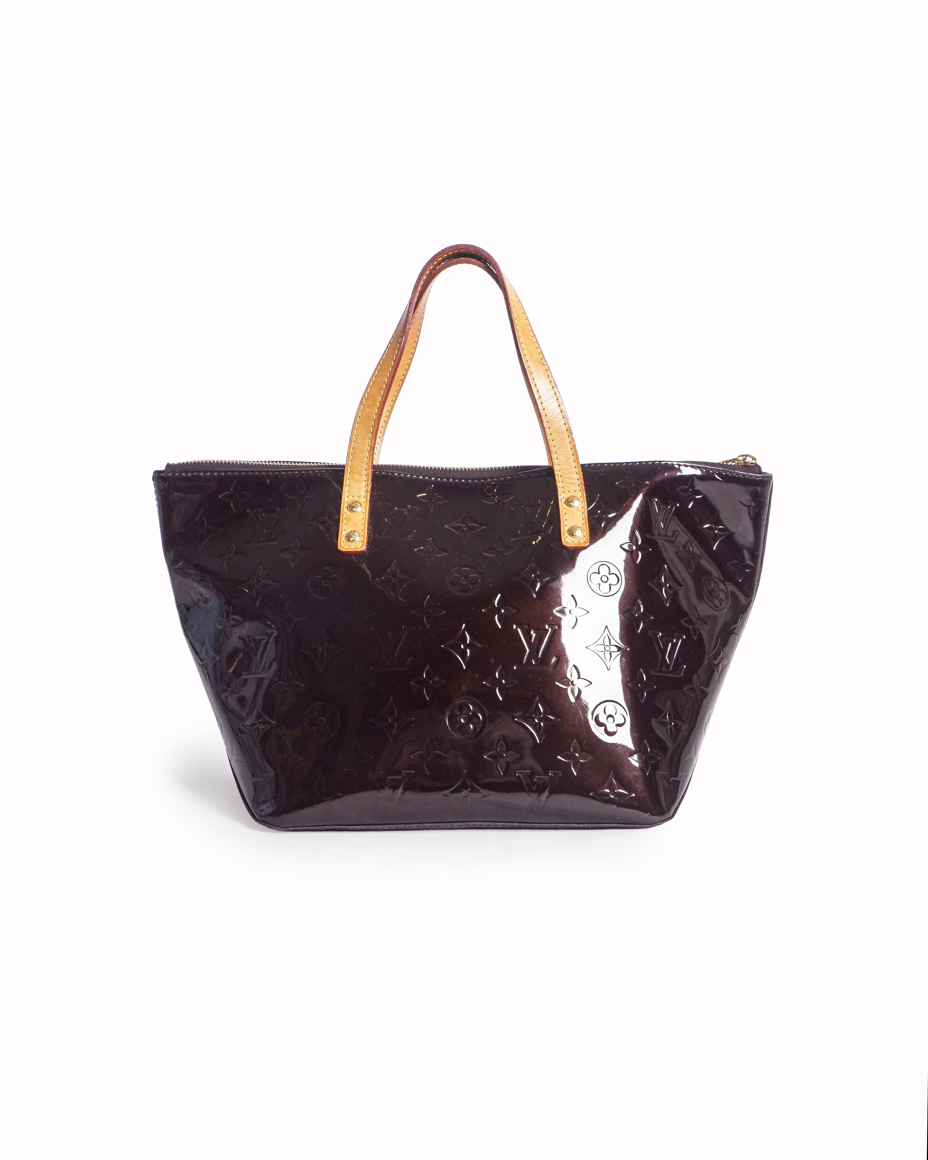 Louis Vuitton Amarante Monogram Vernis Bellevue PM Tote Bag