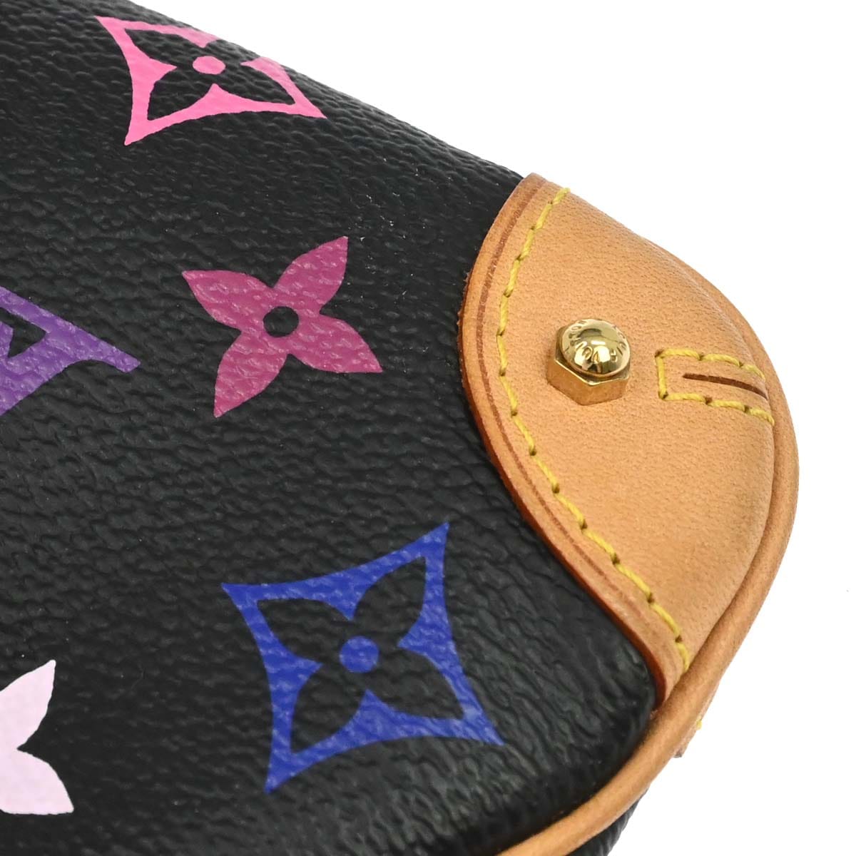 Louis Vuitton Black Multicolor Pochette Milla MM Handbag M60097