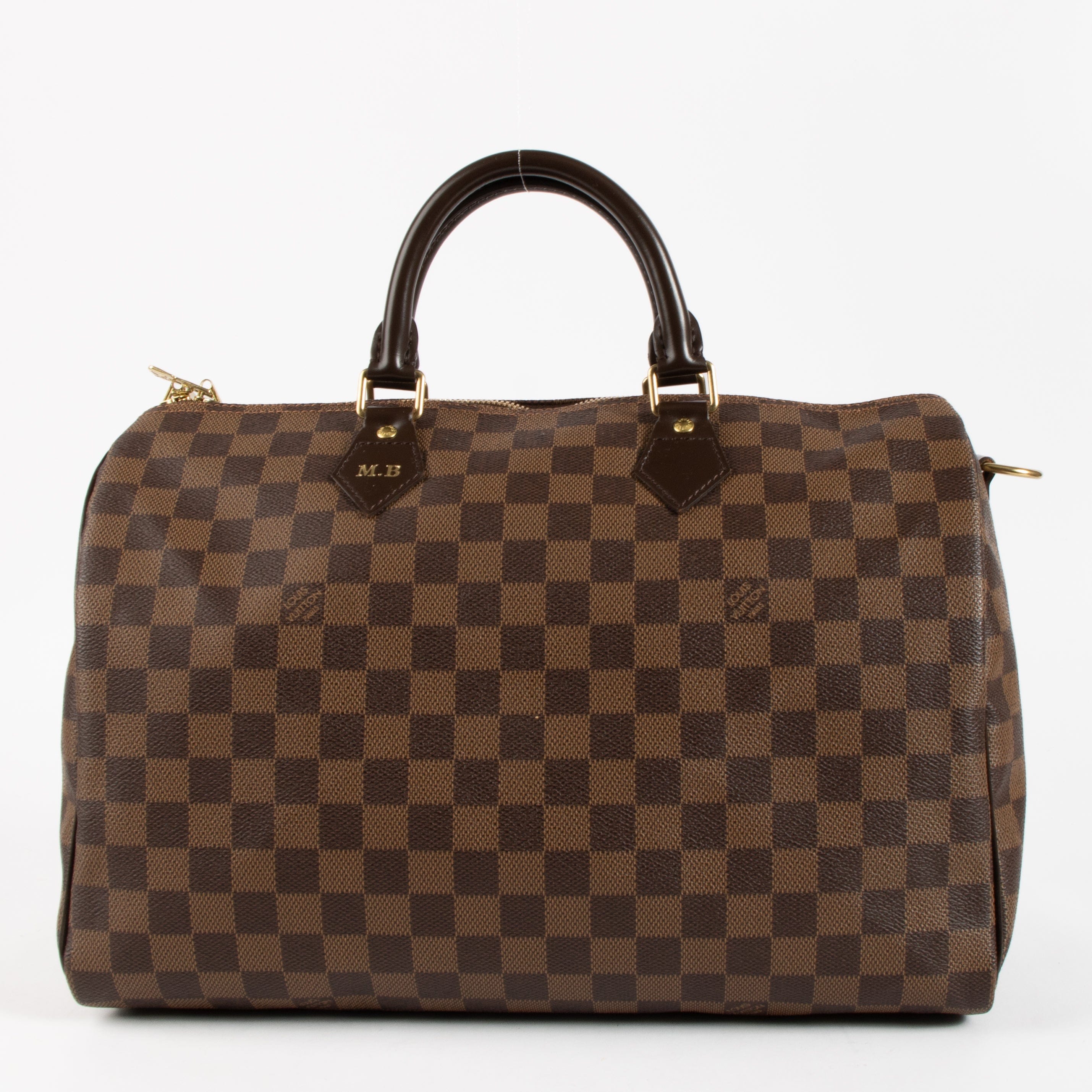 Louis Vuitton Damier Ebene Speedy Bandouliere 35 Bag