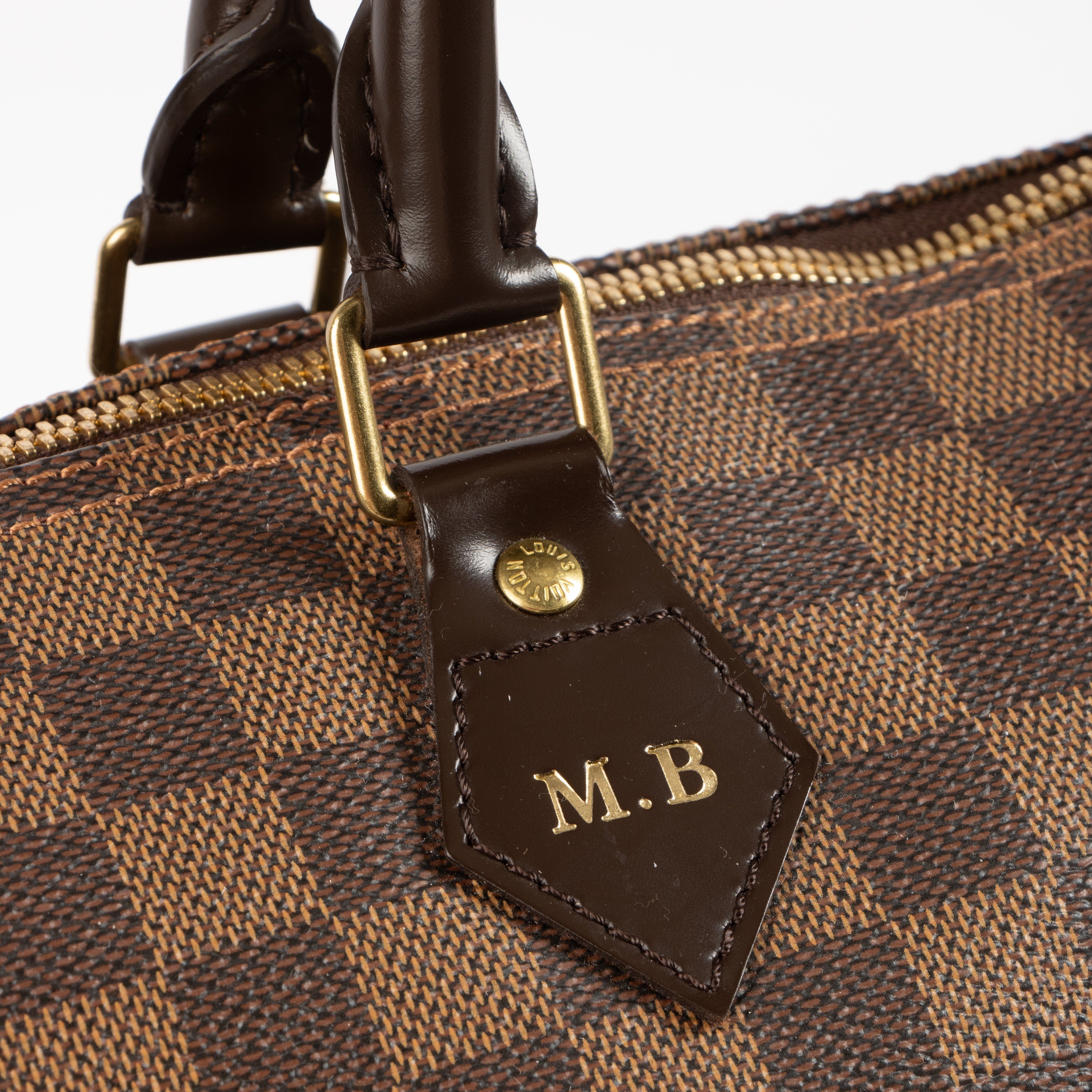 Louis Vuitton Damier Ebene Speedy Bandouliere 35 Bag