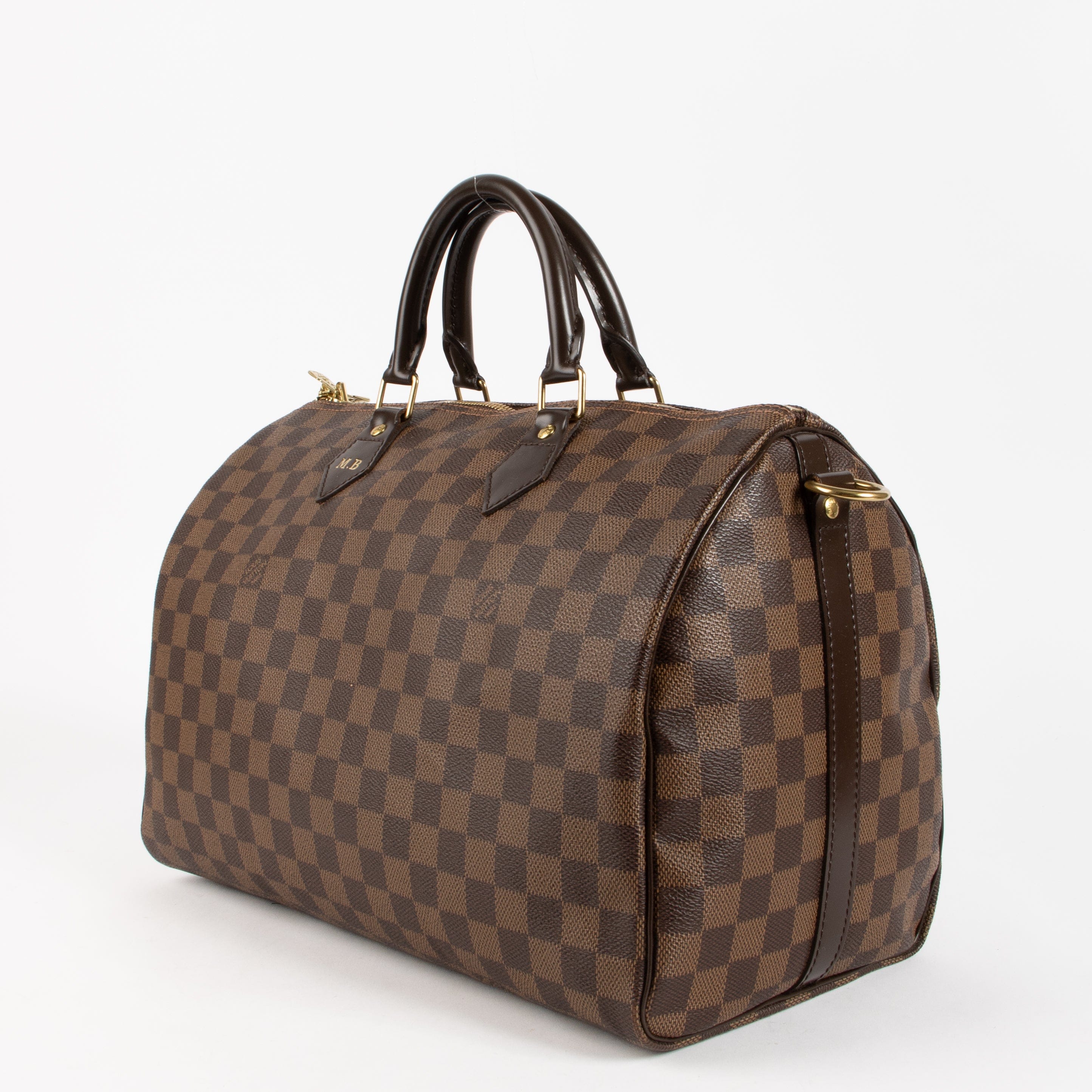 Louis Vuitton Damier Ebene Speedy Bandouliere 35 Bag