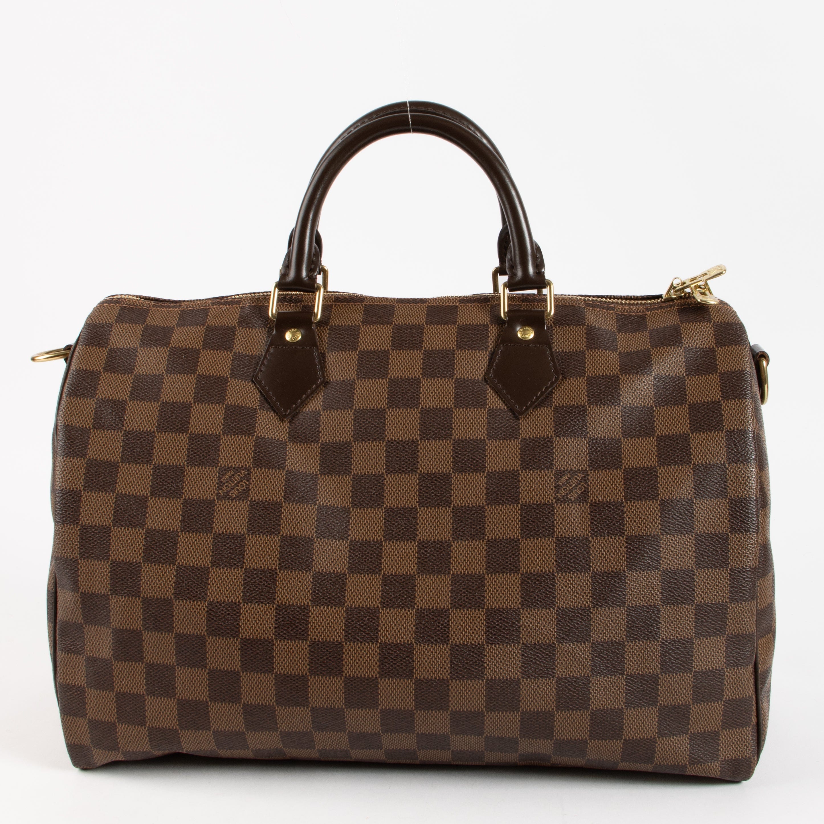 Louis Vuitton Damier Ebene Speedy Bandouliere 35 Bag