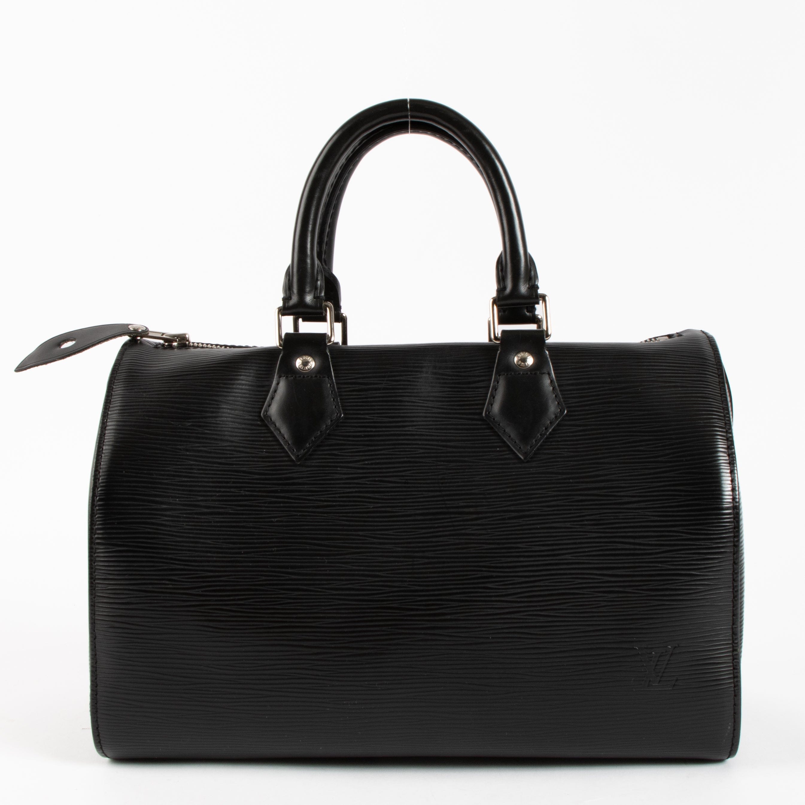 Louis Vuitton Black Epi Leather Speedy 25 Bag