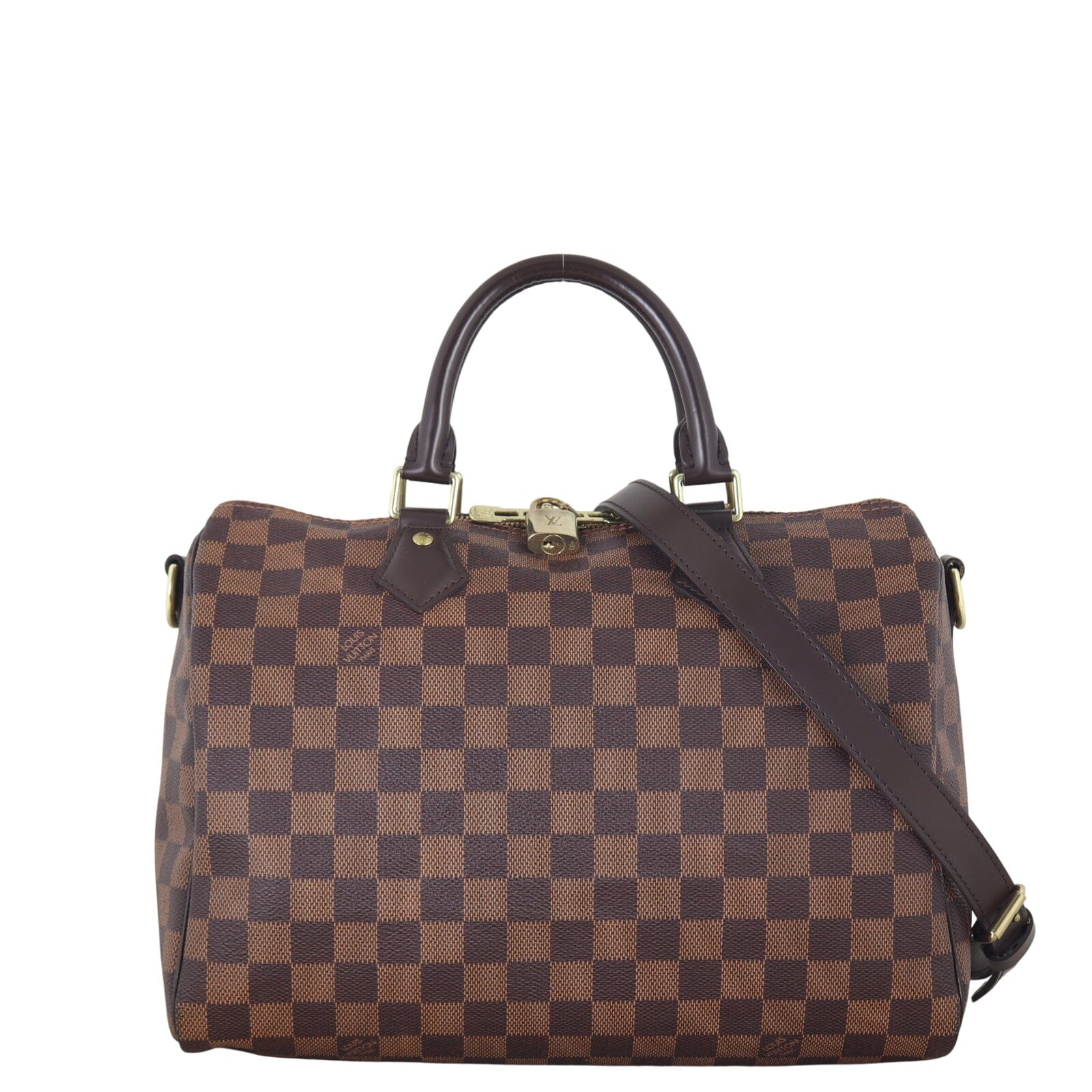 Louis Vuitton Speedy 30 Bandouliere Damier Ebene