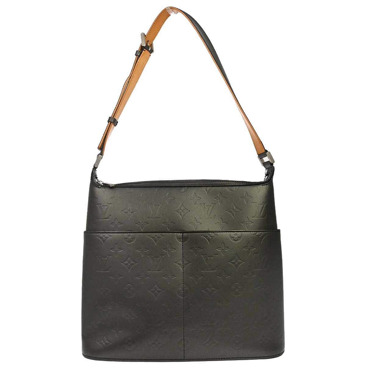 Louis Vuitton 2003 Black Monogram Mat Sutter Handbag M55165