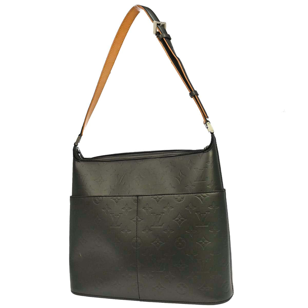 Louis Vuitton 2003 Black Monogram Mat Sutter Handbag M55165