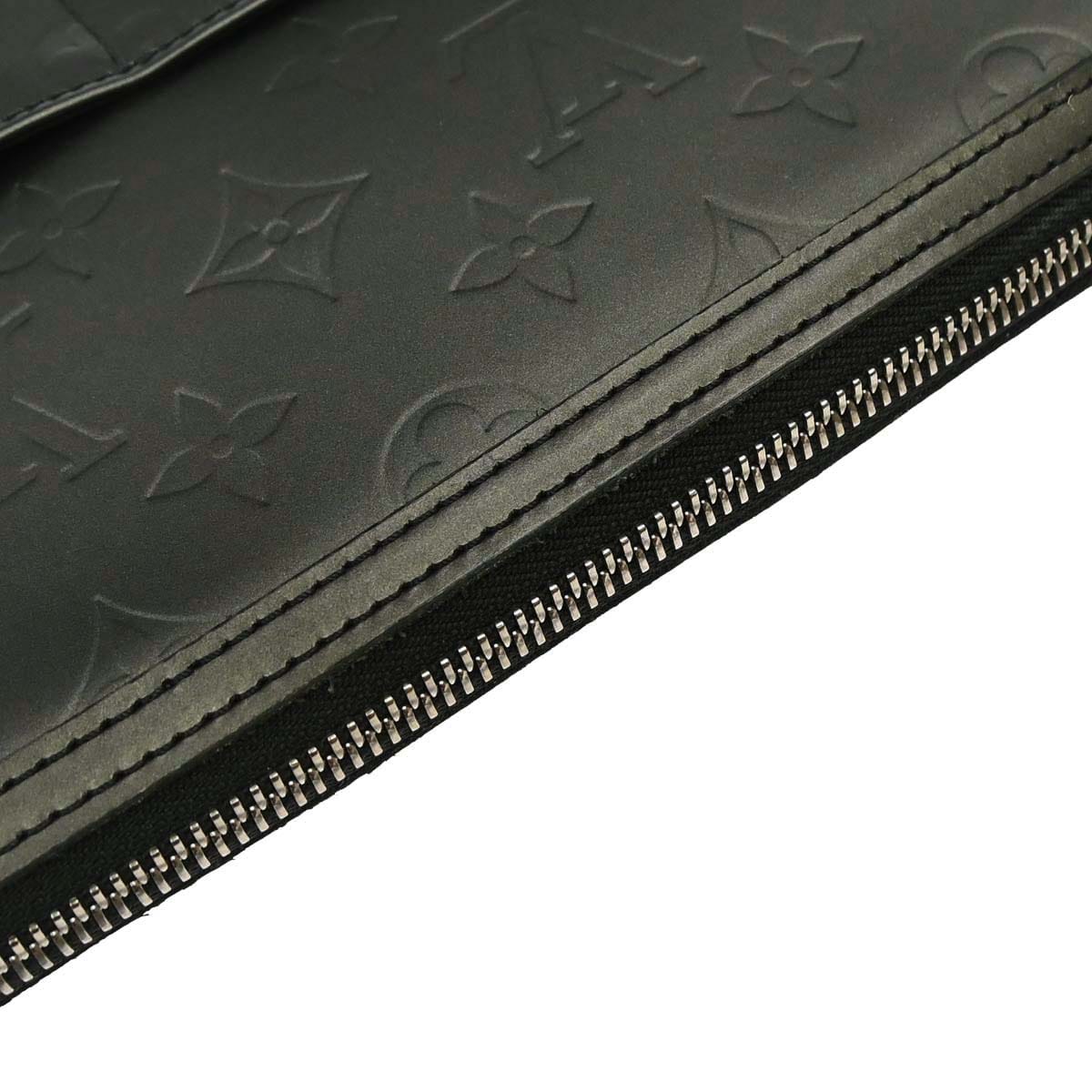 Louis Vuitton 2003 Black Monogram Mat Sutter Handbag M55165