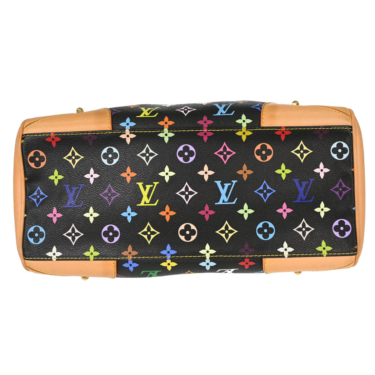 Louis Vuitton 2011 Black Monogram Multicolor Claudia Handbag M40194