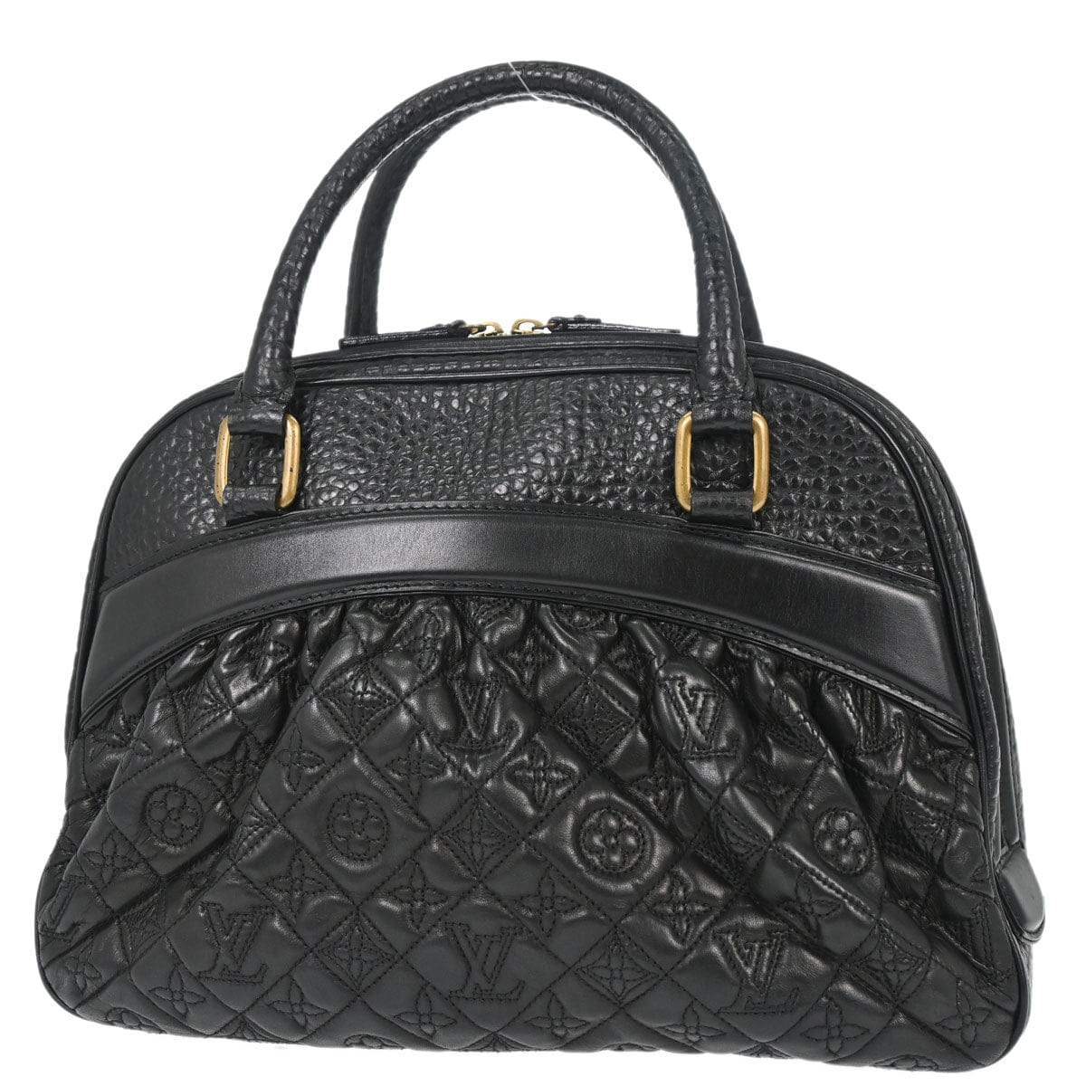 Louis Vuitton 2005 Black Monogram Vienna Mitzi Handbag M95101