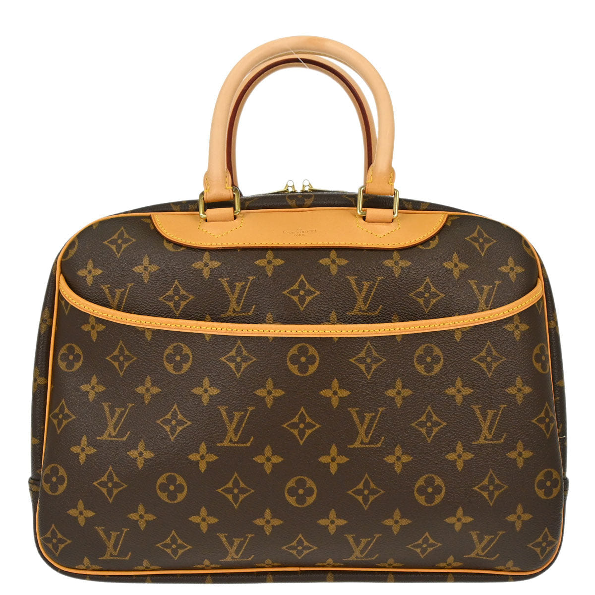 Louis Vuitton 2005 Monogram Deauville Bowling Vanity Handbag M47270