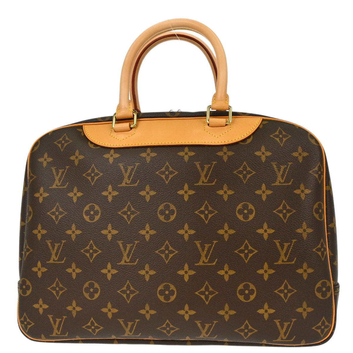 Louis Vuitton 2005 Monogram Deauville Bowling Vanity Handbag M47270
