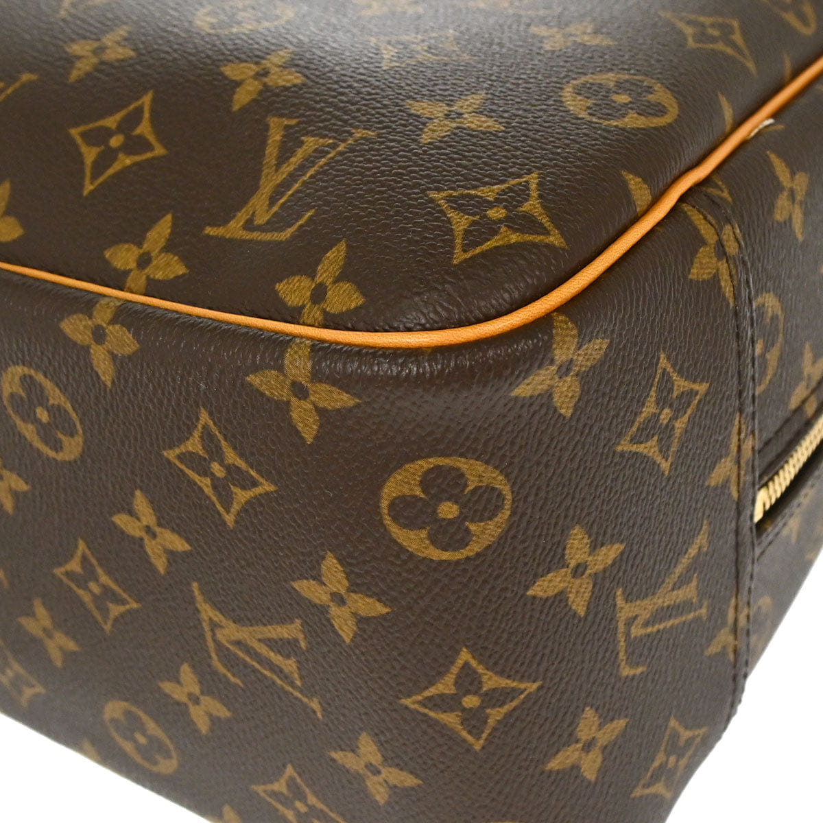 Louis Vuitton 2005 Monogram Deauville Bowling Vanity Handbag M47270