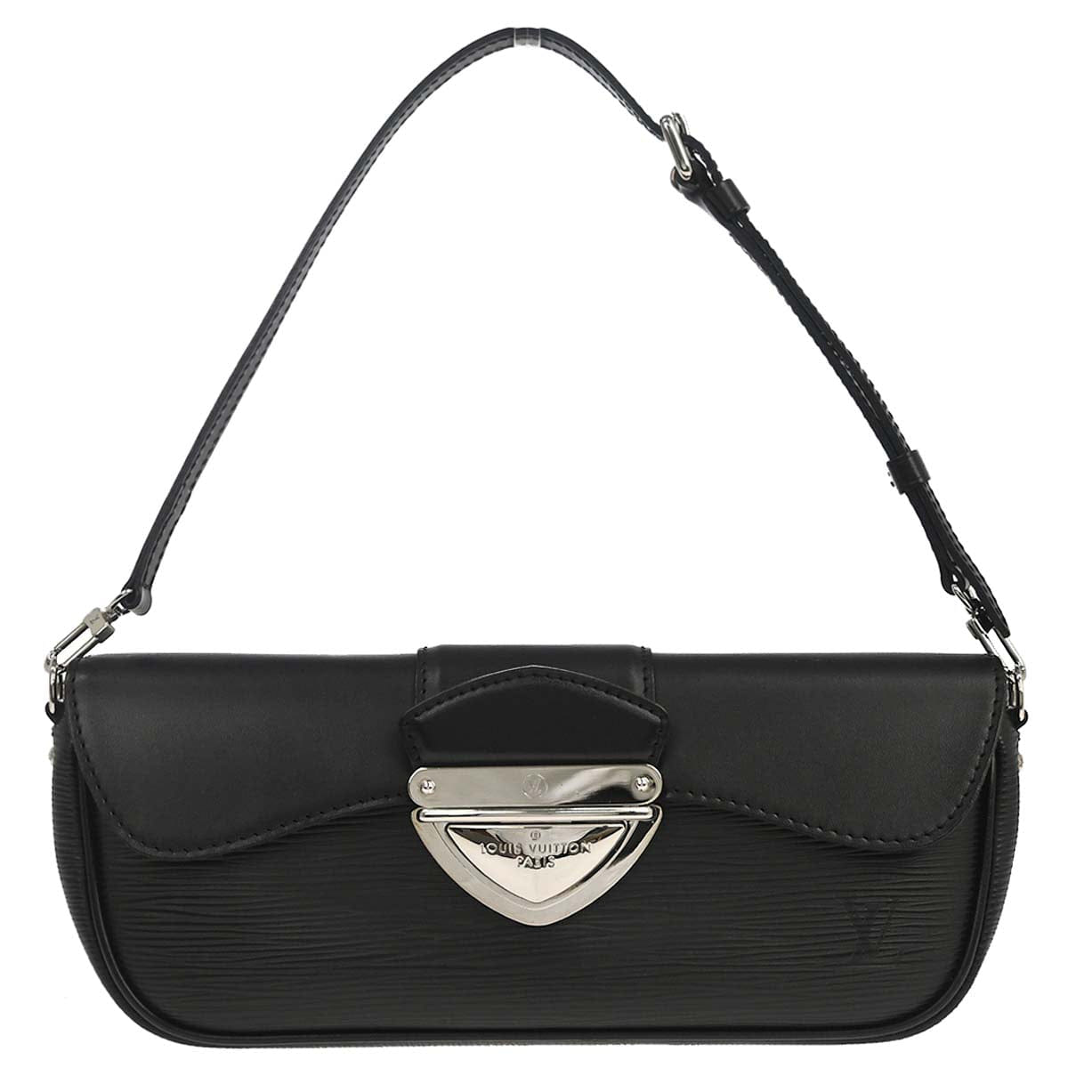 Louis Vuitton 2007 Black Epi Pochette Montaigne Handbag M59292