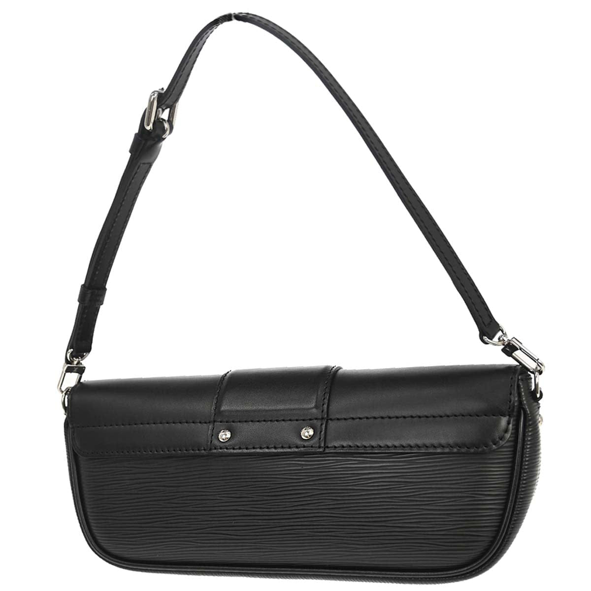 Louis Vuitton 2007 Black Epi Pochette Montaigne Handbag M59292