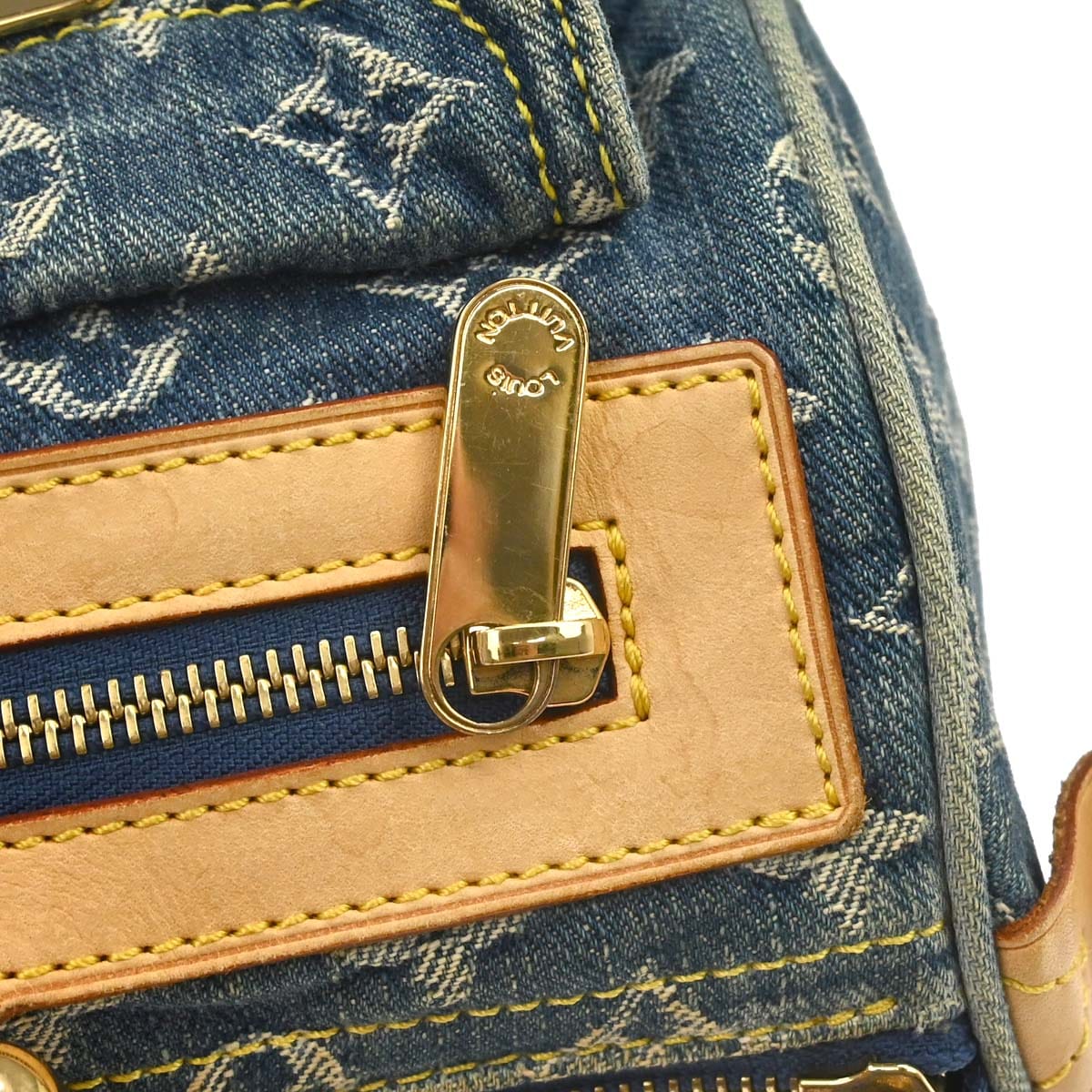 Louis Vuitton 2005 Blue Monogram Denim Neo Speedy Handbag M95019