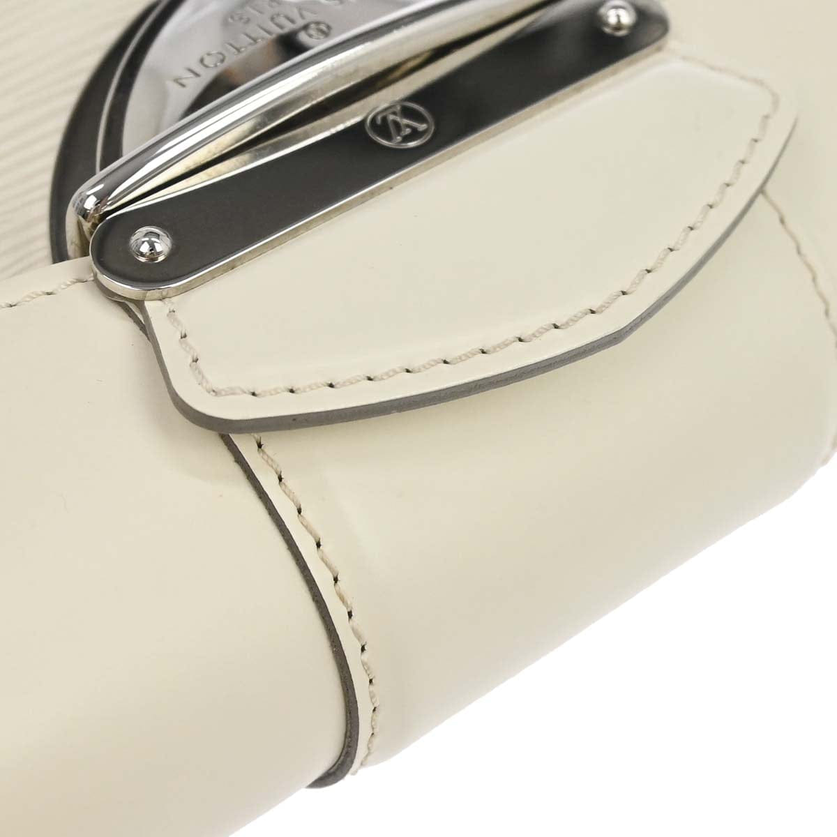 Louis Vuitton White Epi Pochette Montaigne Handbag M5929J