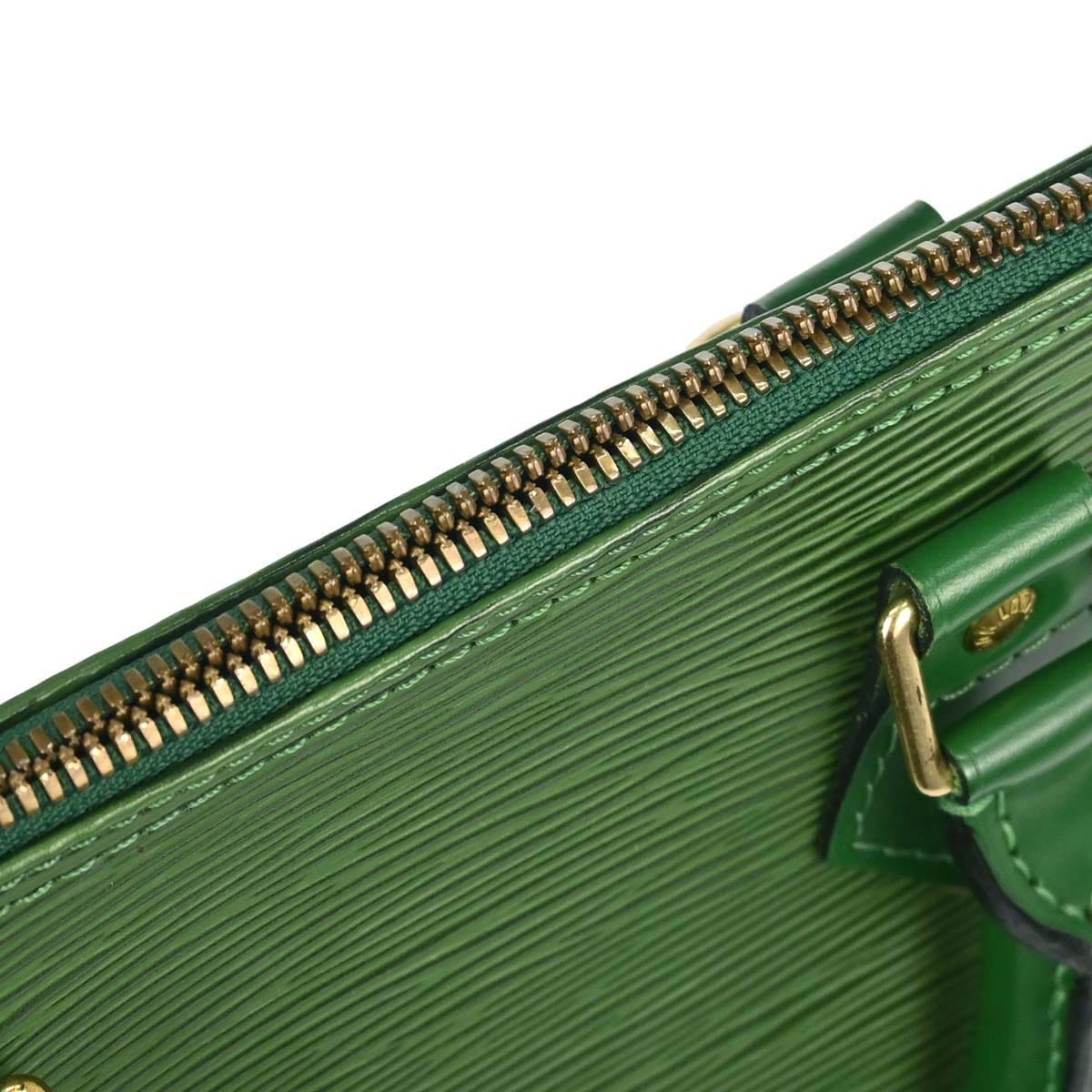 Louis Vuitton 1997 Green Epi Alma Handbag M52144