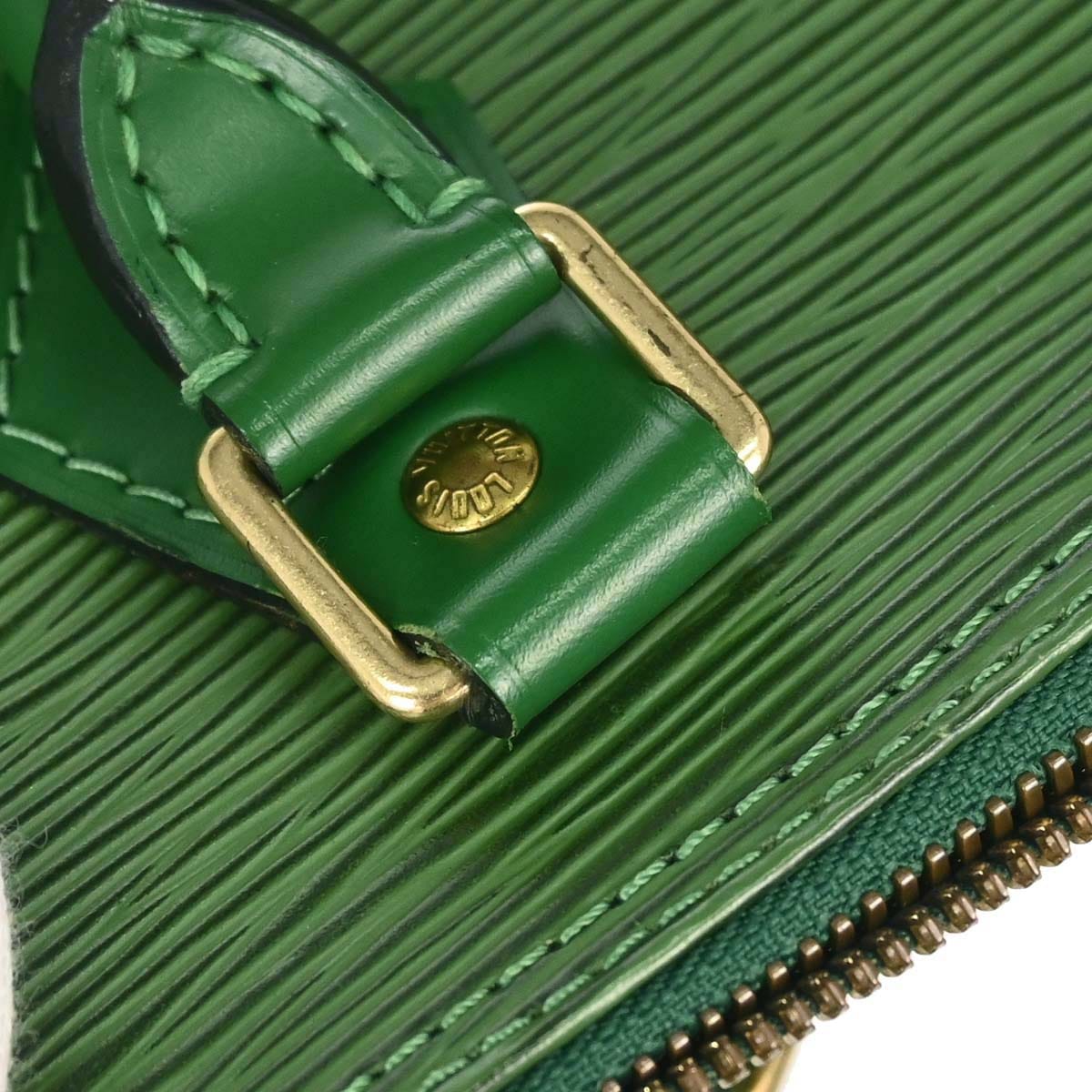 Louis Vuitton 1997 Green Epi Alma Handbag M52144