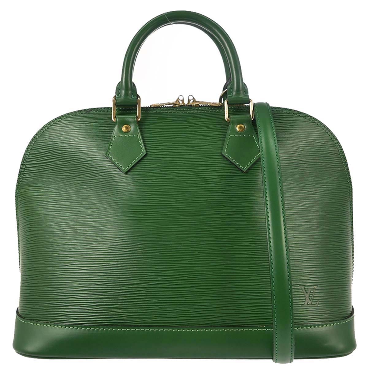 Louis Vuitton 1996 Green Epi Alma 2way Shoulder Handbag M52144