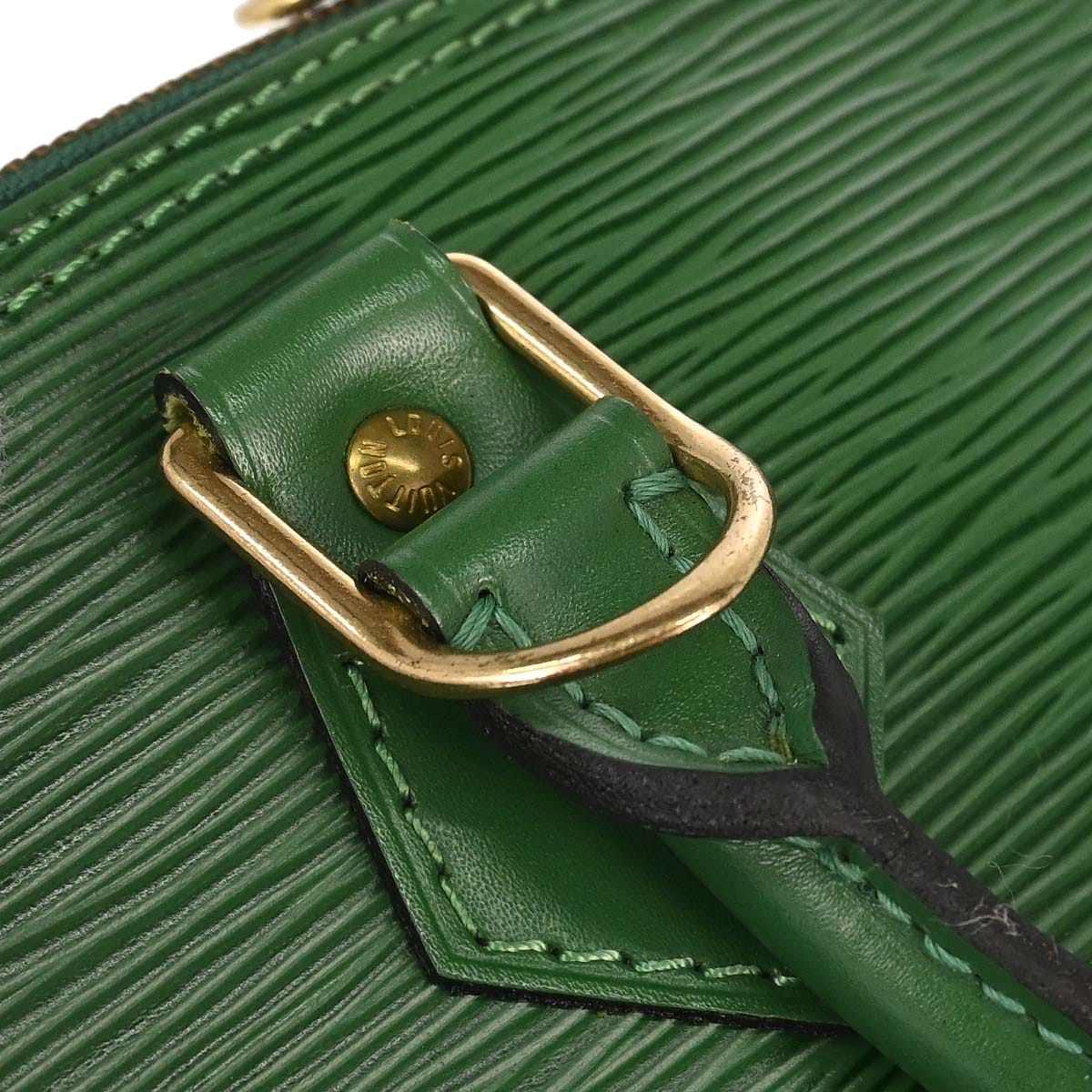 Louis Vuitton 1996 Green Epi Alma 2way Shoulder Handbag M52144