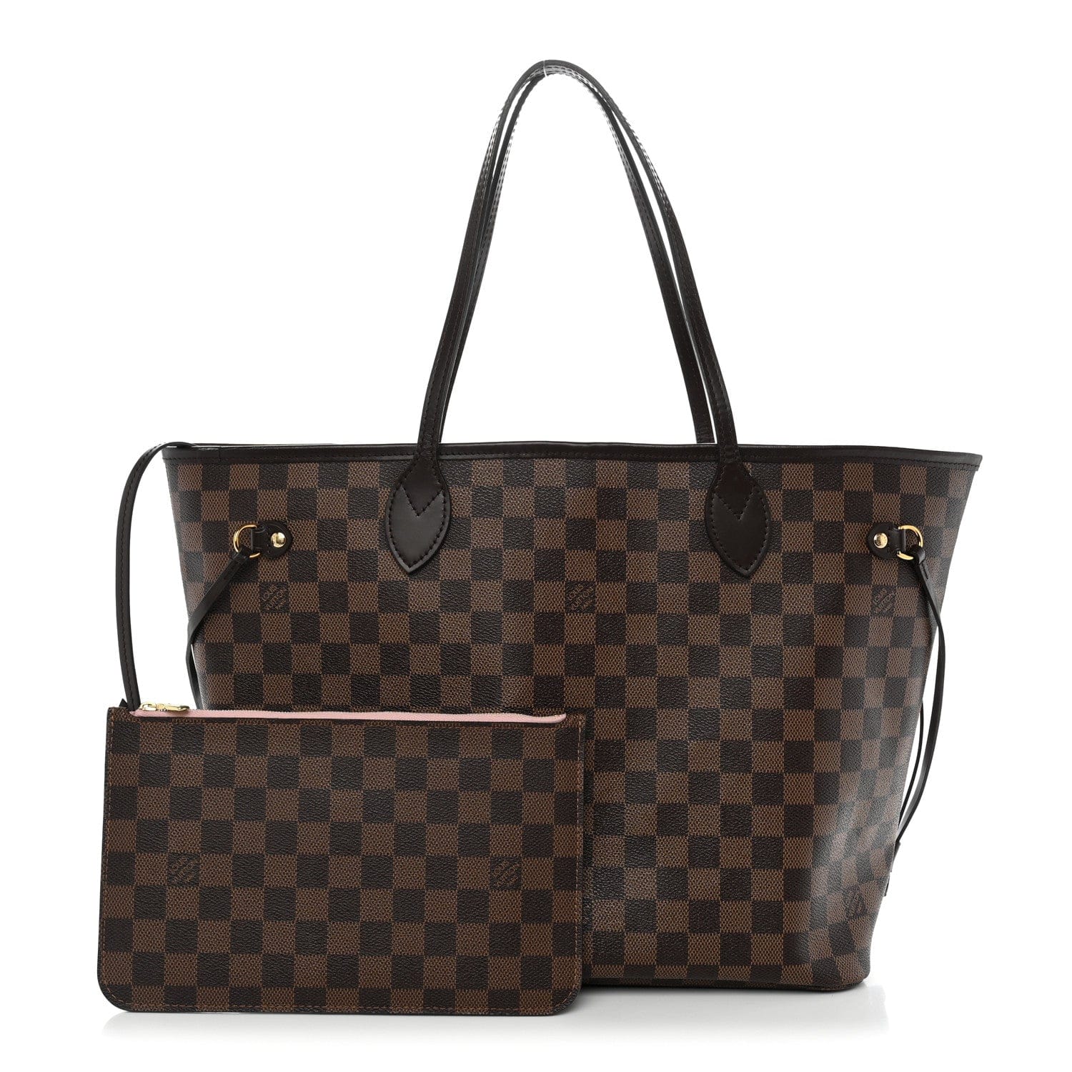 Louis Vuitton Damier Ebene Neo Neverfull MM Rose Ballerine