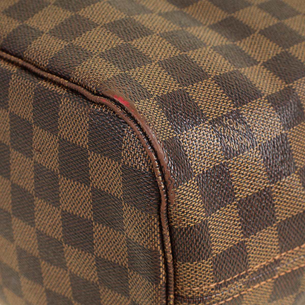 Louis Vuitton Damier Ebene Neverfull MM Bag W/ MA Initial