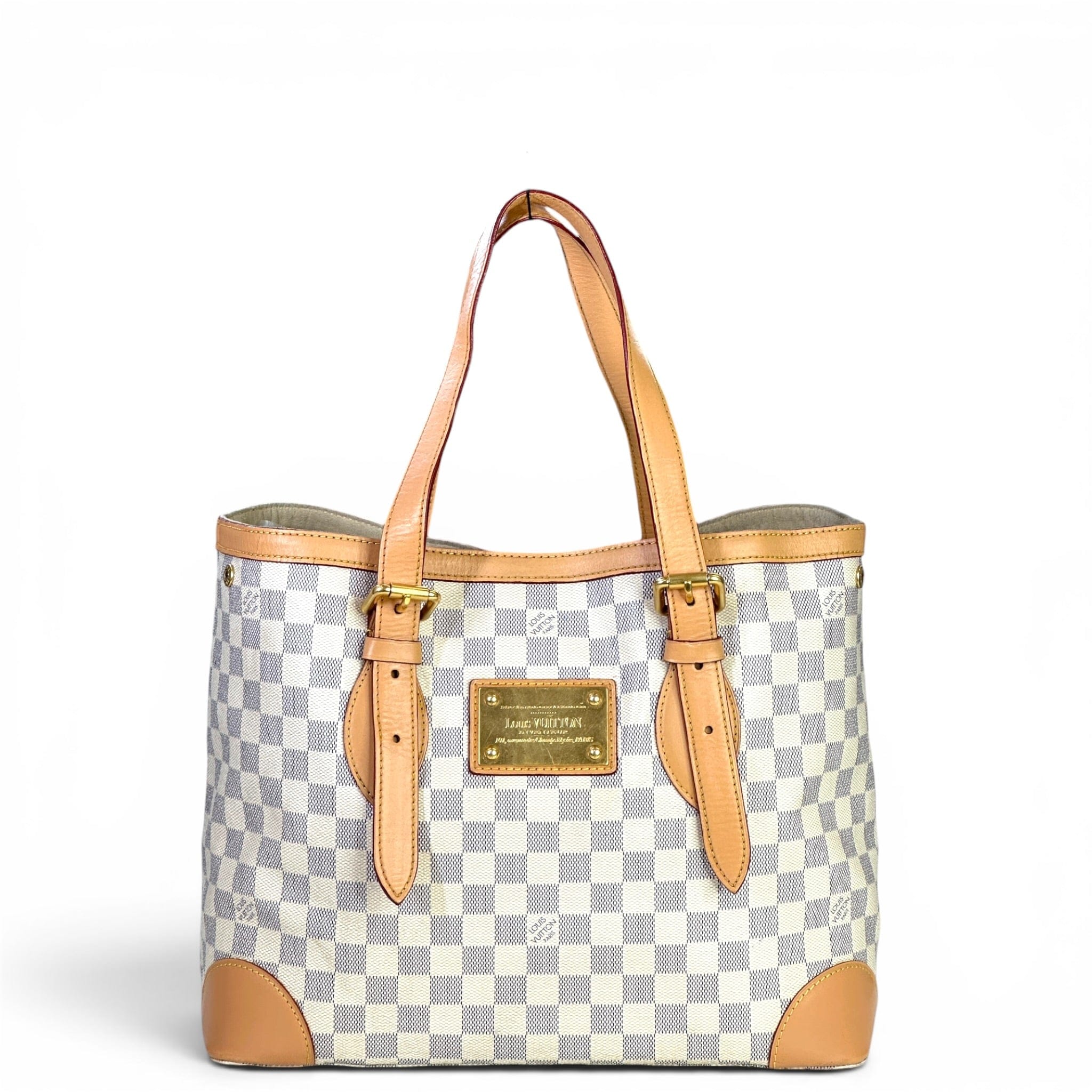 Louis Vuitton Damier Azur Hampstead MM Tote Bag