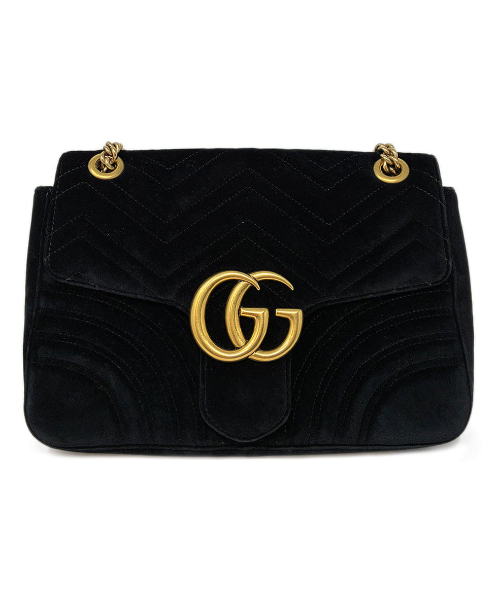 Gucci Marmont Medium Flap Velvet Handbag