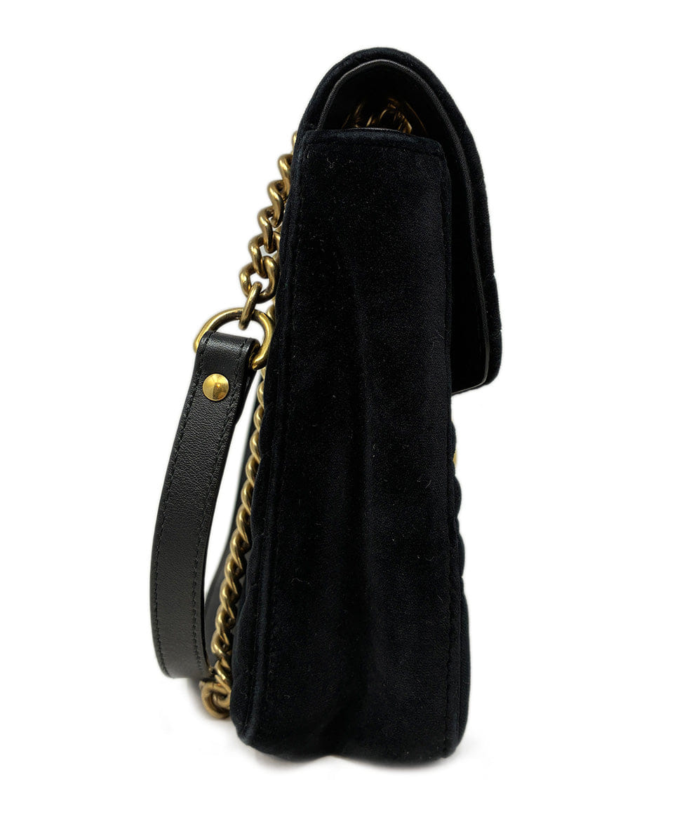 Gucci Marmont Medium Flap Velvet Handbag