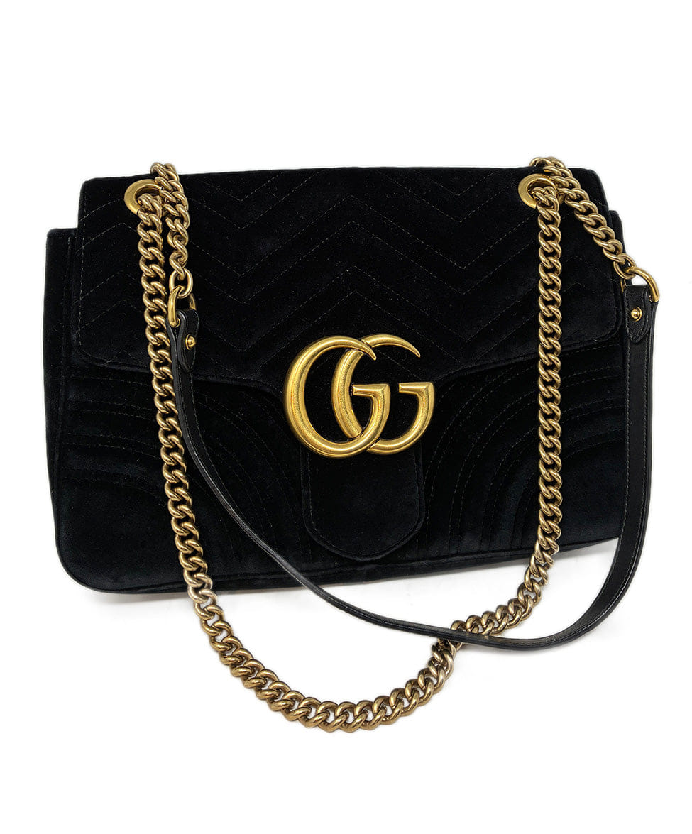 Gucci Marmont Medium Flap Velvet Handbag