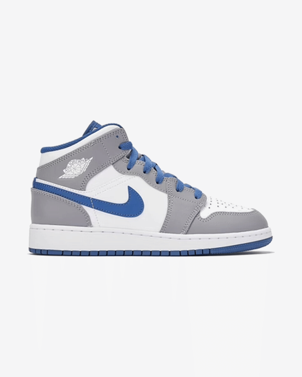 NIKE AIR JORDAN1 MID GS TRUE BLUE CEMENT